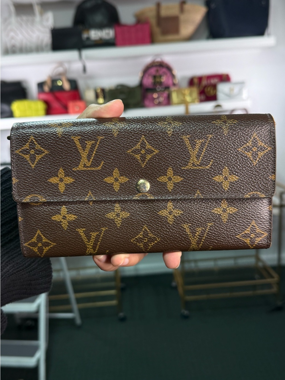 LV Monogram Long Sarah Wallet